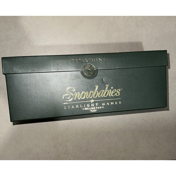 Snowbabies Starlight Games Flag 2000 NEW Department 56 56.69933 Bisque Vintage - Picture 4 of 6